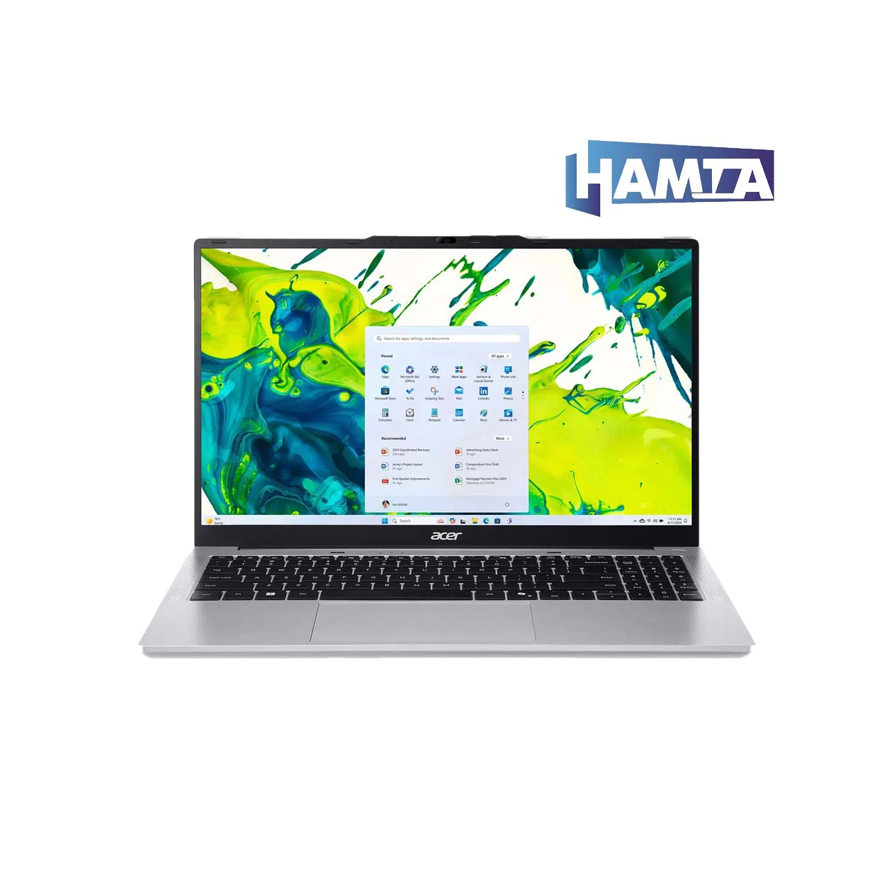 Acer Aspire Lite AL15-72P Laptop Hamta.Shop.1 لپ تاپ 15.6 اینچی اسپایر لایت ایسر مدل Aspire Lite AL15-72P i5 13500H 8G 512G SSD Intel FHD IPS - تصویر 1