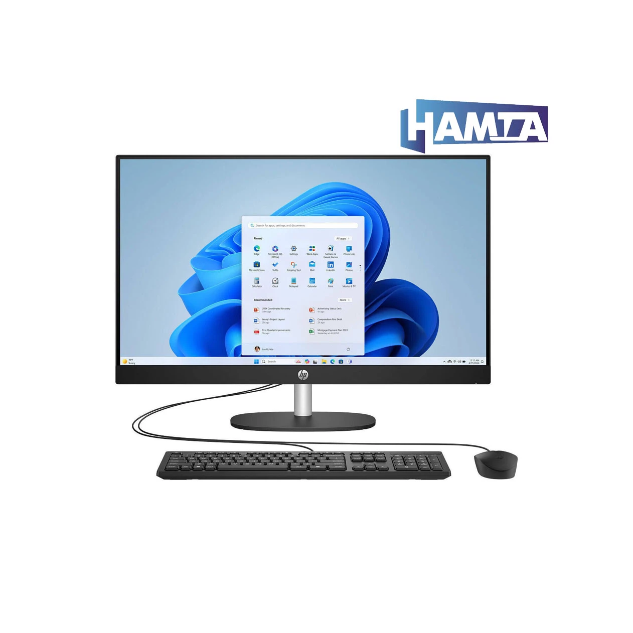 HP 24-cr2031nh All-in-One Hamta.Shop.1 آل این وان 23.8 اینچی لمسی اچ پی مدل cr2031nh Ultra 5 225U 16G 1T SSD Intel FHD IPS Touch - تصویر 1