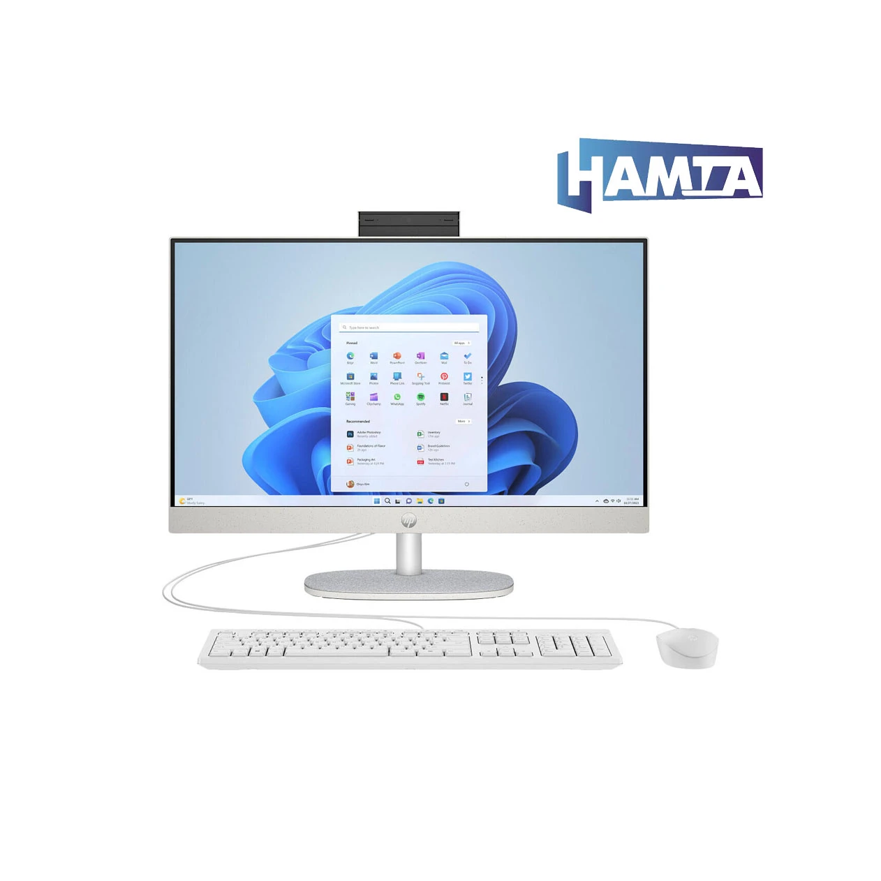 HP All-in-One 24-cr1072nh Hamta.Shop.1 آل این وان 23.8 اینچی لمسی اچ پی مدل cr1072nh Ultra 7 155U 24G 1TB Intel FHD IPS Touch - تصویر 1