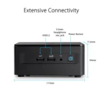 مینی کامپیوتر ایسوس مدل NUC13ANHh7 i7 13620H 32G 256SSD Intel - تصویر 2